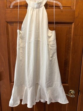 Nine West Ivory Halter Neck Dress
